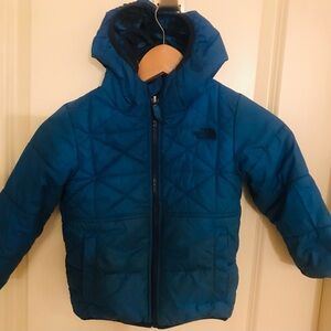 Kids North face reversible winter jacket